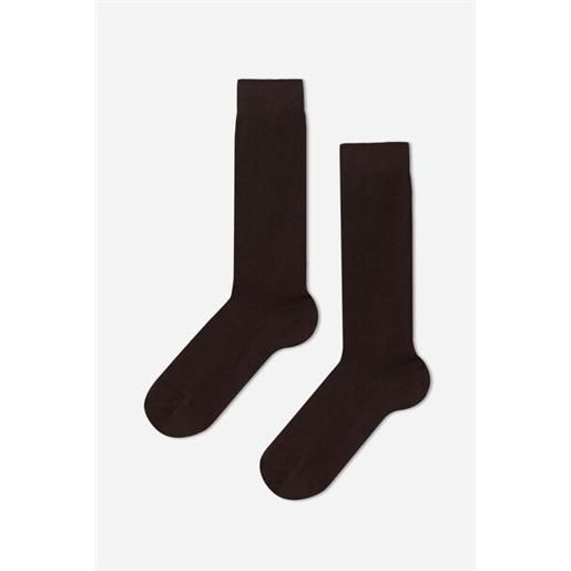 Calzedonia calze lunghe in cotone da bambini marrone