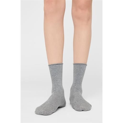 Calzedonia calzini corti senza elastico in cotone grigio