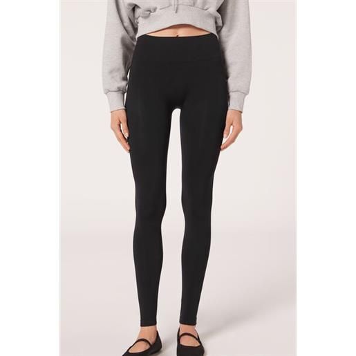 Calzedonia leggings in microfibra comfort ultra coprenti nero