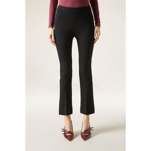 Calzedonia pantaloni a zampa cropped nero