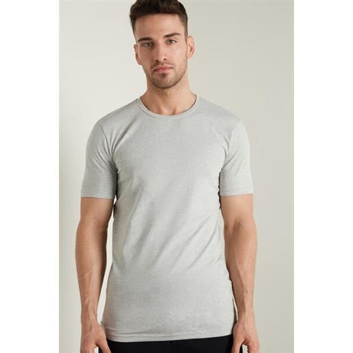 Tezenis t-shirt in cotone elasticizzato uomo grigio