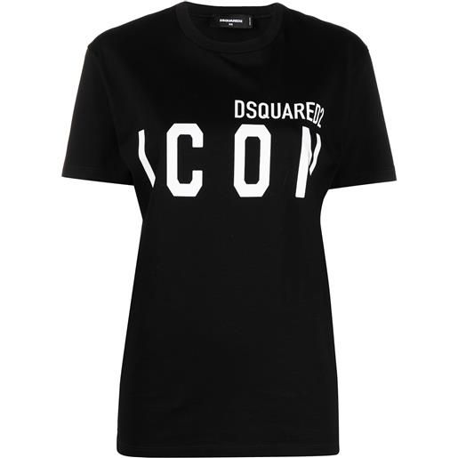 Dsquared2 t-shirt con stampa icon - nero