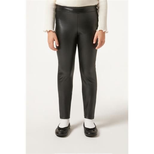 Calzedonia leggings termico bambina effetto pelle nero
