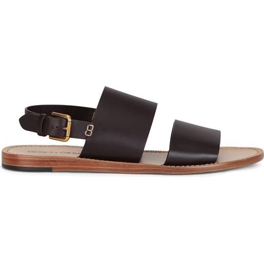 Dolce & Gabbana sandali con doppia fascia - nero