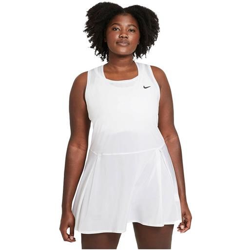 Nike court dri fit advantage dress bianco l donna