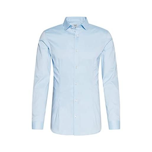 JACK & JONES jprblaparma-maglietta l/s, 2 camicia, blu cashmere/confezione: bianco, xl uomo