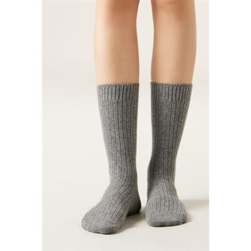 Calzedonia calzini con lana e con cashmere grigio