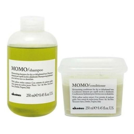 DAVINES essential haircare kit momo shampoo 250ml + conditioner 250ml