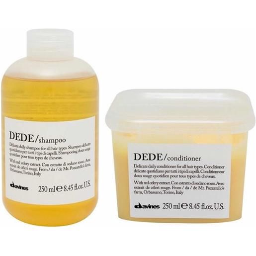 DAVINES essential haircare kit dede shampoo 250ml+conditioner 250ml