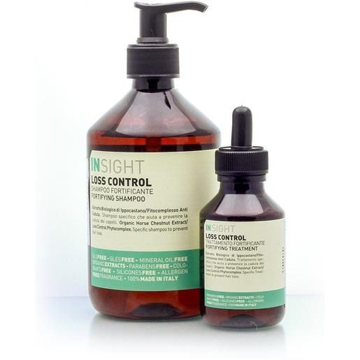 INSIGHT loss control fortificante anticaduta kit shampoo 400ml+fiala 100ml