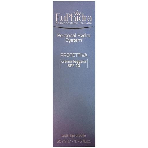 Euphidra personal hydra system protettiva crema leggera spf 20 50 ml