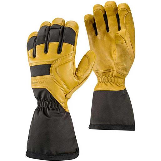 Black Diamond crew gloves giallo, nero xs uomo