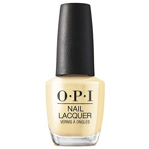 OPI nail lacquer | smalto per unghie, collezione hollywood | bee-hind the scenes | giallo chiaro, 15ml