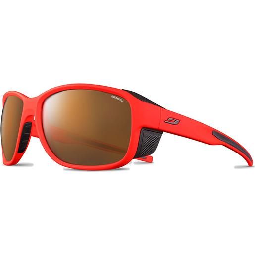 Julbo montebianco 2 photochromic polarized sunglasses marrone, rosso reactiv high mountain/cat2-4