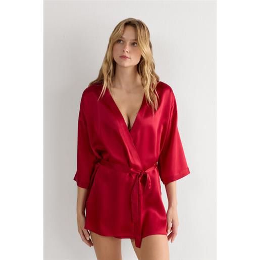 Intimissimi kimono in seta rosso