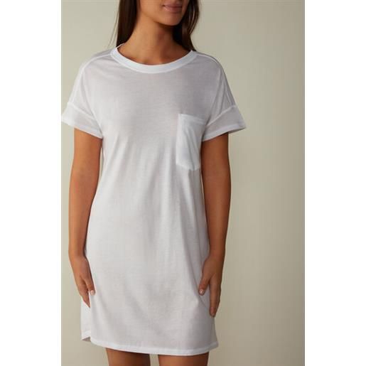 Intimissimi camicia da notte in cotone ultrafresh bianco