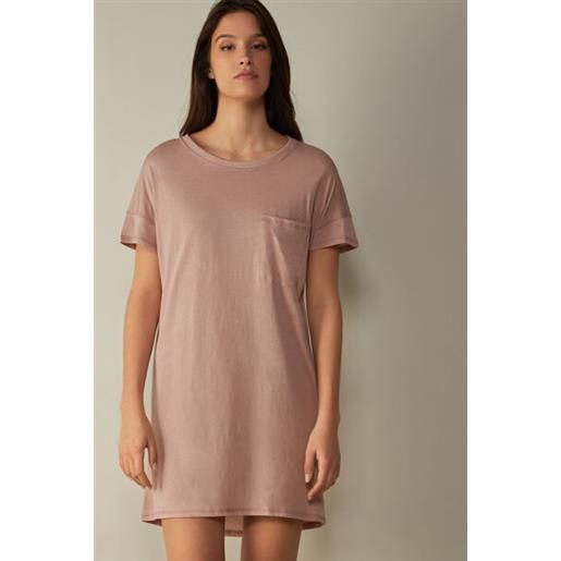 Intimissimi camicia da notte in cotone supima® ultrafresh rosa