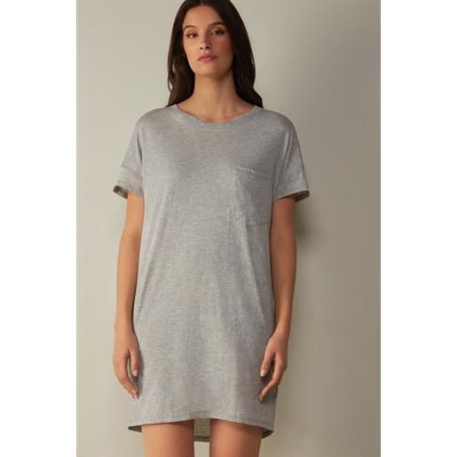 Intimissimi camicia da notte in cotone supima® ultrafresh grigio