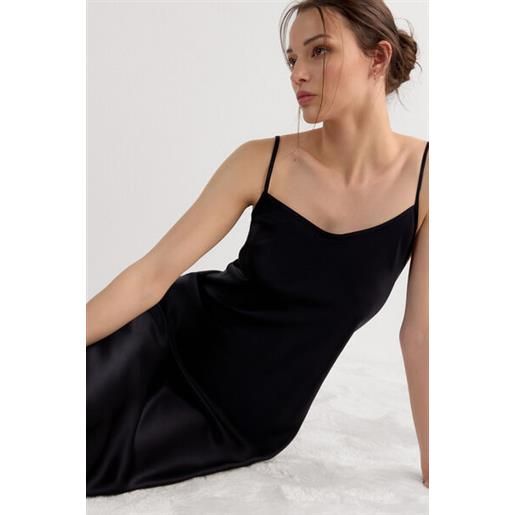 Intimissimi sottoveste longuette in seta nero