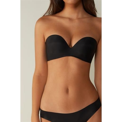 Intimissimi reggiseno a fascia daila in microfibra ultralight nero