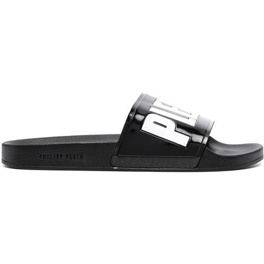 Philipp Plein sandali con stampa - nero