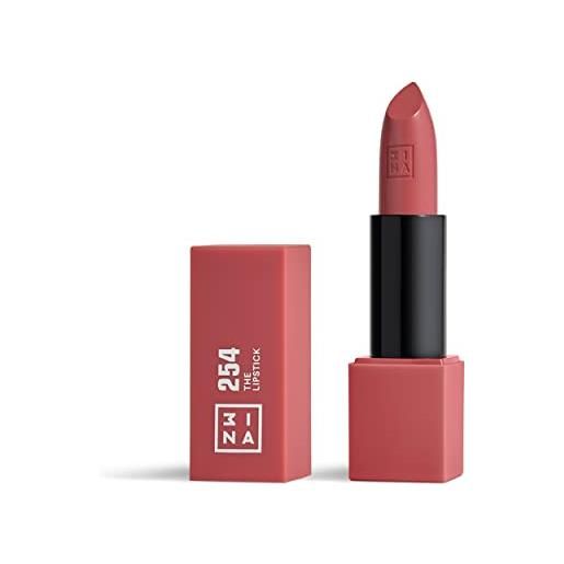 3ina makeup - the lipstick 254 - rosa nudo medio - rossetto matte - alta pigmentazione - rossetti cremosi - profumo di vaniglia e custodia magnetica - lucido e mat - vegan - cruelty free