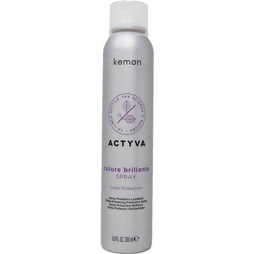 Kemon actyva colore brillante spray protettivo lucidante 200 ml