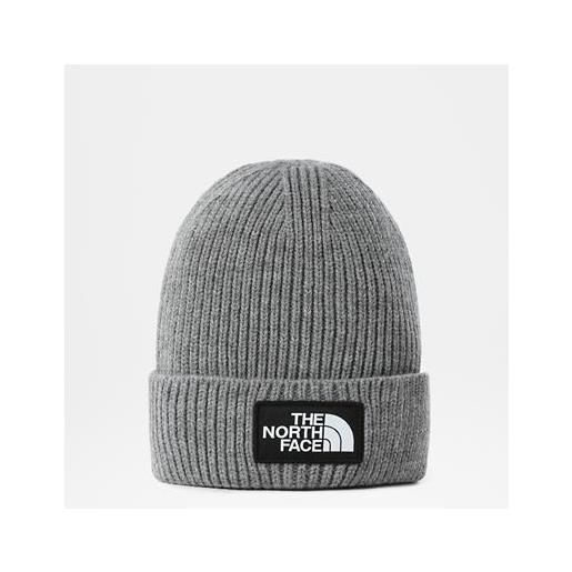 TheNorthFace the north face berretto con risvolto e logo box tnf tnf medium grey heather taglia taglia unica standard donna