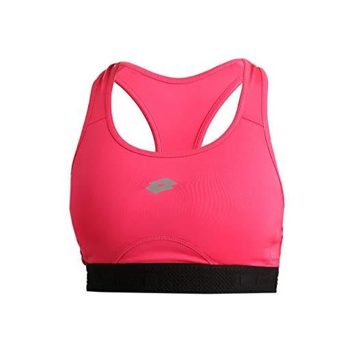 Lotto, x-fit ii bs pl t-shirt damen-pink, schwarz, xs, oberbekleidung donna, rosa