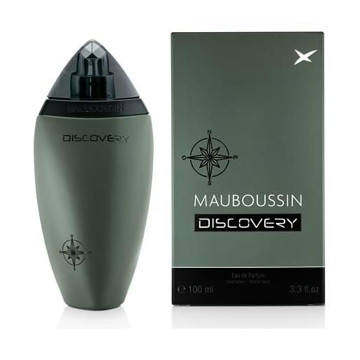 Mauboussin - eau de parfum uomo - discovery - essenza boschiva, aromatica, esperidea -100ml