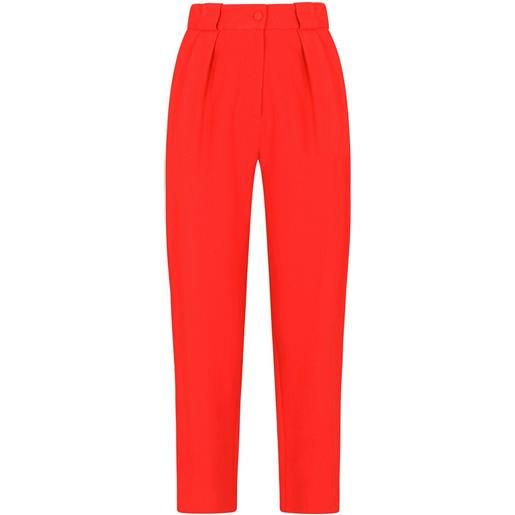 Dolce & Gabbana pantaloni dritti a vita alta - rosso