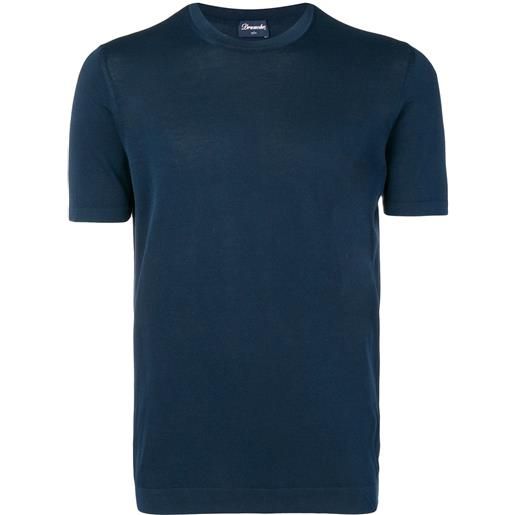 Drumohr t-shirt a manica corta - blu