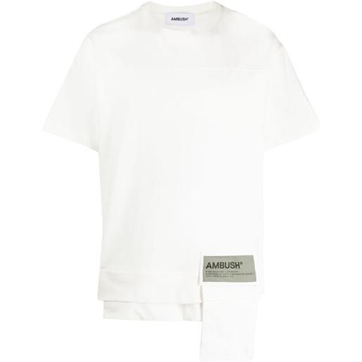 AMBUSH t-shirt con taschino - bianco