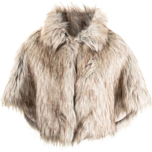 Unreal Fur mantella di pelliccia nord - marrone