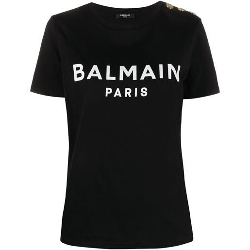 Balmain t-shirt con stampa - nero