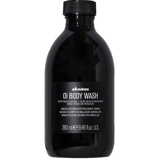 Davines oi body wash 280ml - bagno doccia idratante emolliente antiossidante tutti tipi di pelle