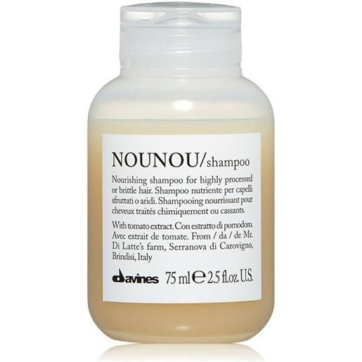 Davines nounou shampoo travel size 75ml - shampoo nutriente capelli colorati stressati secchi
