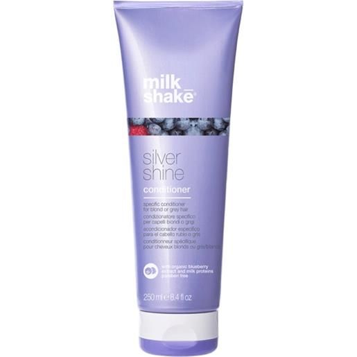 milk_shake silver shine conditioner 250ml - balsamo antigiallo capelli biondi e grigi