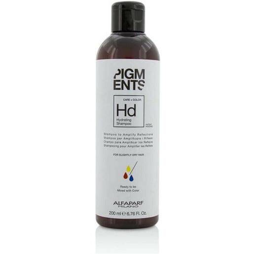 Alfaparf pigments hydrating shampoo 200ml - shampoo idratante capelli normali a leggermente secchi