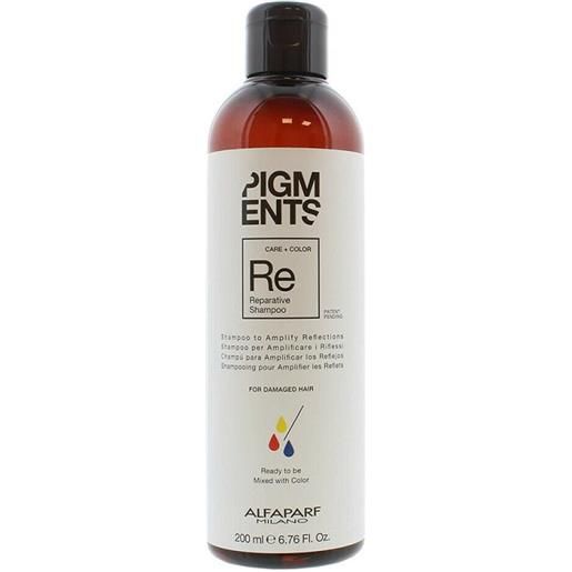 Alfaparf pigments reparative shampoo 200ml - shampoo ristrutturante capelli danneggiati