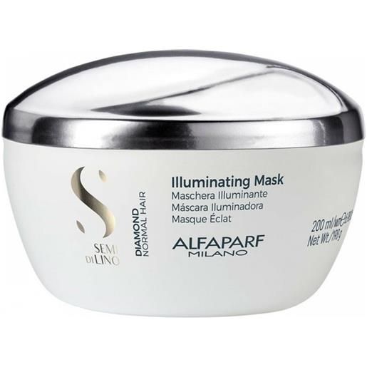 Alfaparf semi di lino diamond illuminating mask 200ml - maschera illuminante capelli normali e opachi