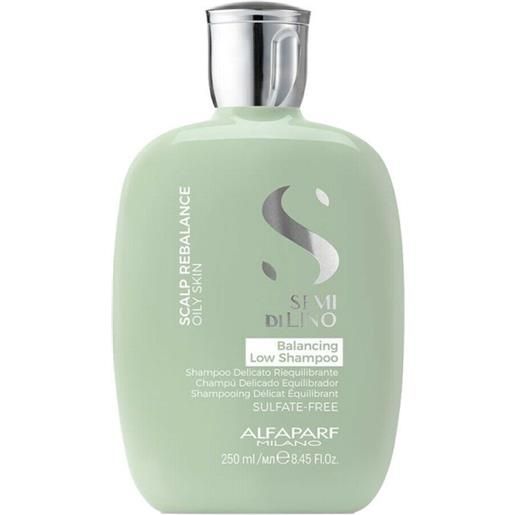 Alfaparf semi di lino scalp rebalance oily skin balancing low shampoo 250ml - shampoo riequilibrante cute grassa