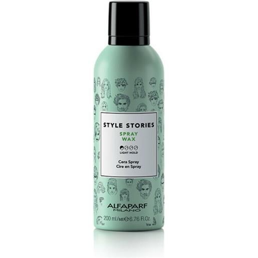 Alfaparf style stories spray wax 200ml - cera spray texturizzante capelli normali e sottili
