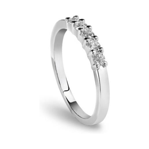 Damiani anello luce in oro bianco e diamanti 1.26 ct. 