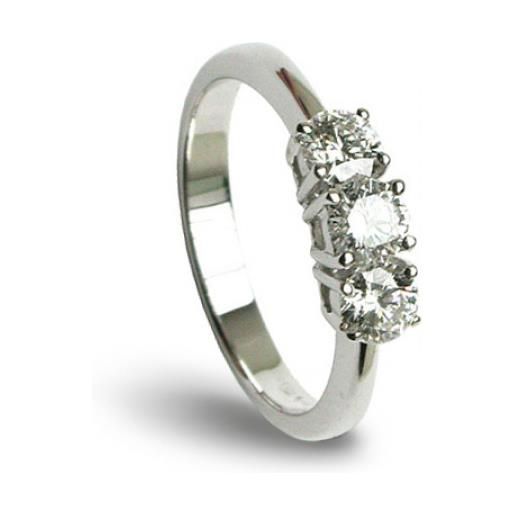 Damiani anello luce in oro bianco e diamanti 0,34 carati