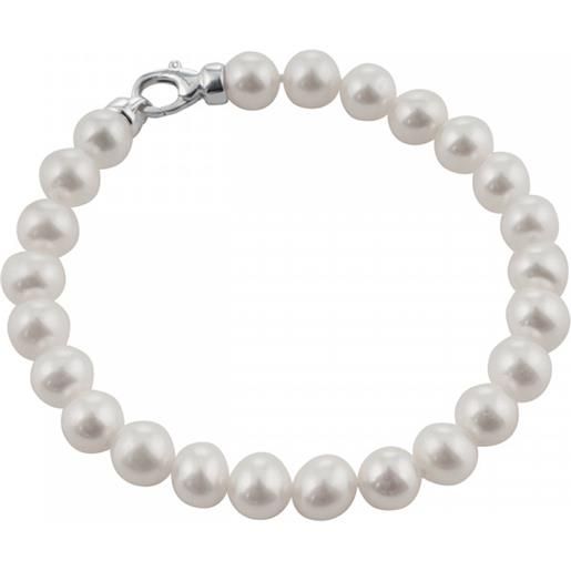 Salvini bracciale in argento con diamante e perle freshwater bianche