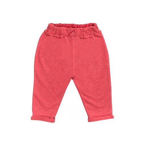 People Wear Organic pantalone baby in cotone biologico - col. Rosso chiaro melange