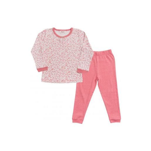 People Wear Organic pigiama bambina in cotone biologico fiori