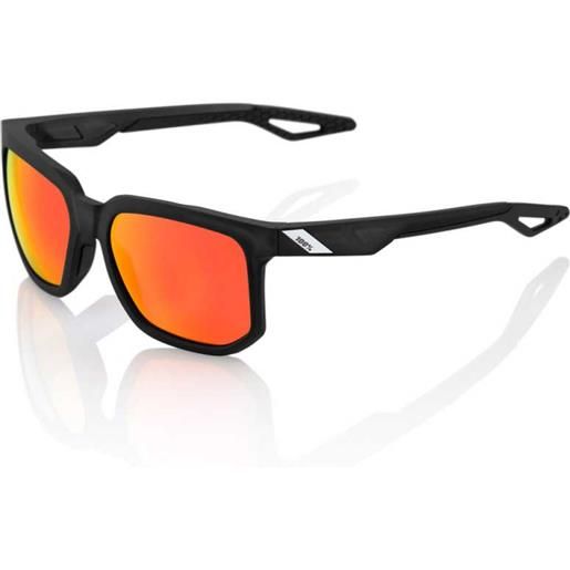 100percent centric mirror sunglasses nero hiper red multilayer mirror lenses/cat2
