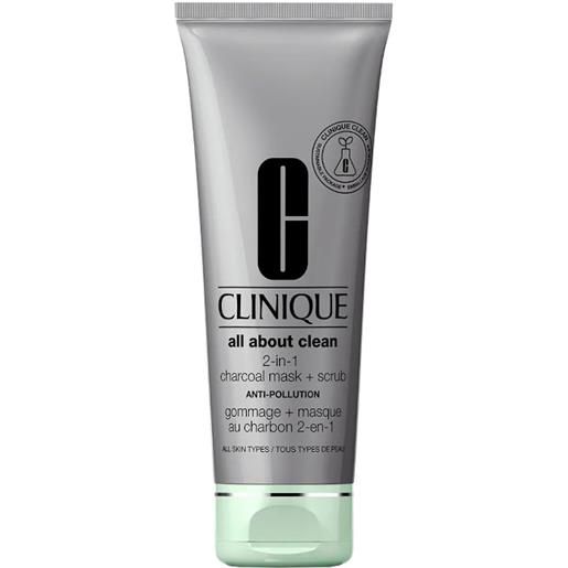 Clinique all about clean - 2 in 1 charcoal mask + scrub 100 ml